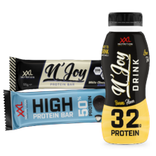 XXL Nutrition of N’Joy protein bars of drinks